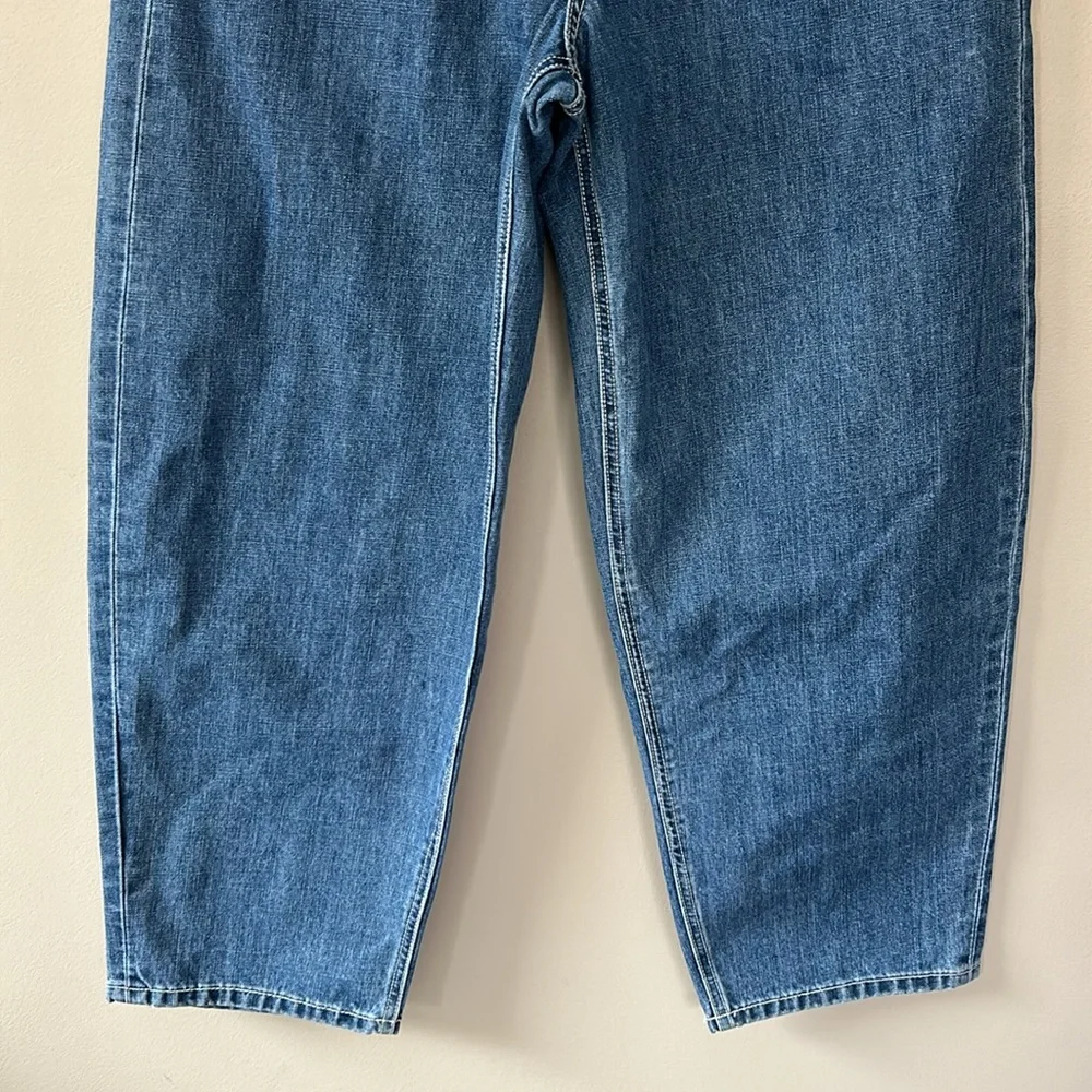 Etica Iris Relaxed Barrel Jeans Size 29 Blue Organic Cotton Medium‎ Blue